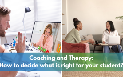 Coaching and Therapy: How to decide what is right for your student