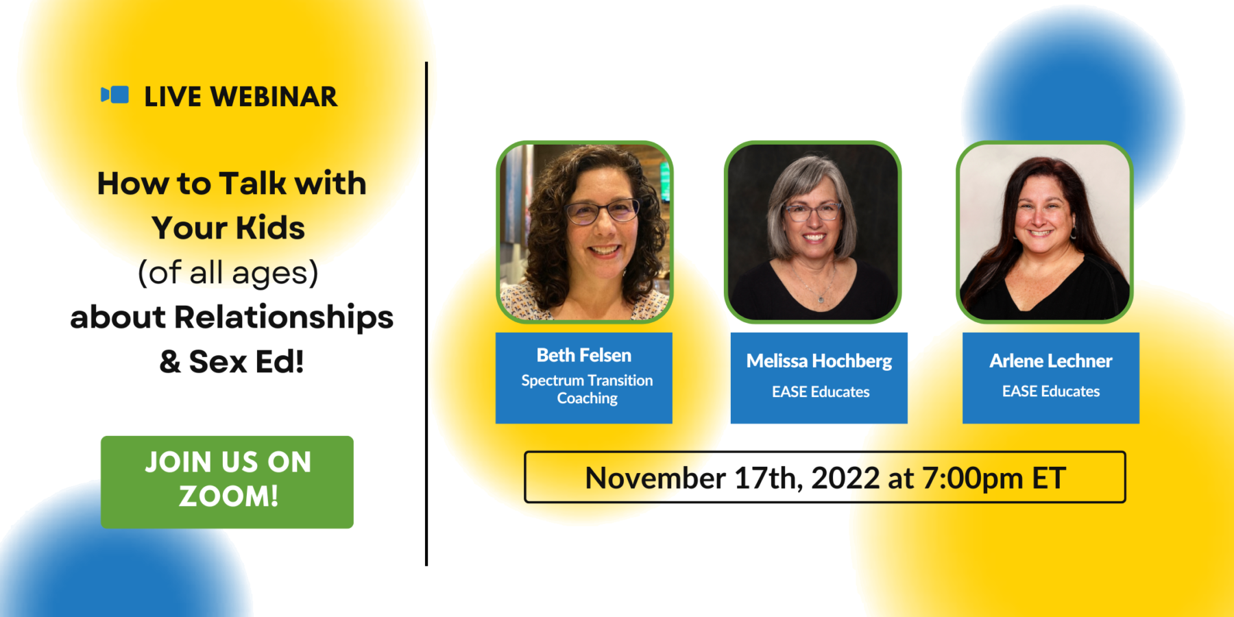 Beth Felsen, Kirt Manecke and Katie Tobin McDermott present webinar