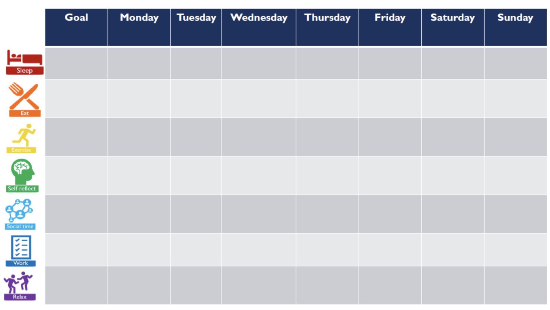 HEARTS daily planner for neural health